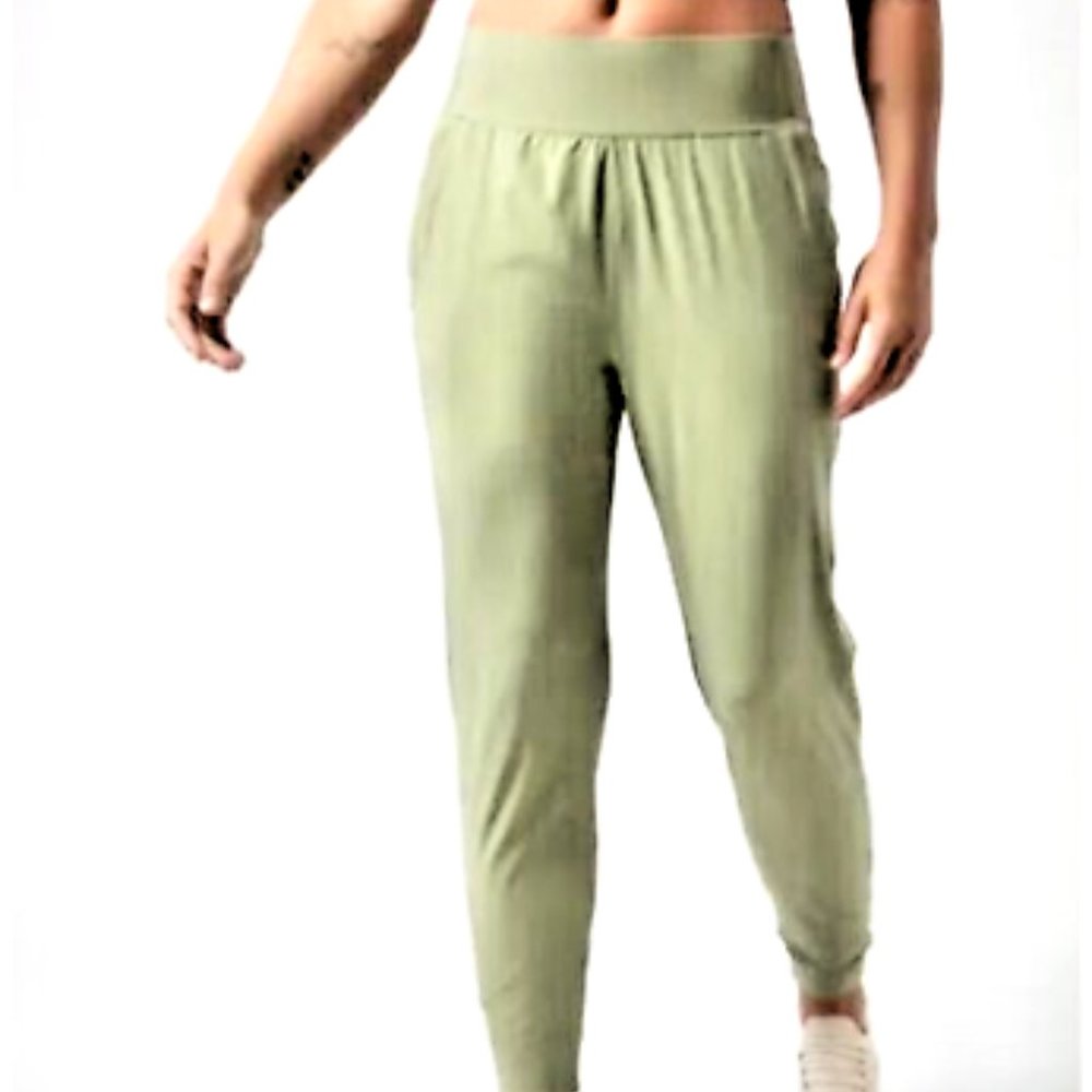 ATHLETA NWT Run With It Pant S Small Eucalyptus Olive, Running Workout Pants